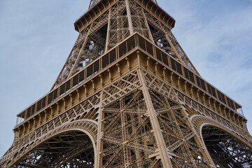 Details of Eiffel tower in Paris, France