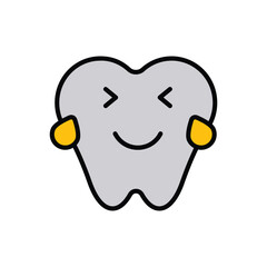 Laughter icon design with white background stock illustration