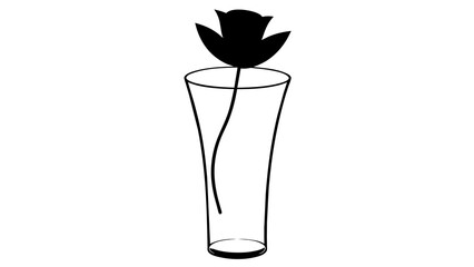 Flower and glass