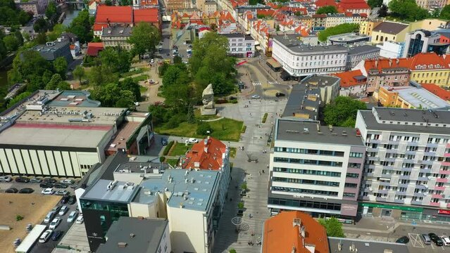 Freedom Square Opole Plac Wolnosci Aerial View Poland