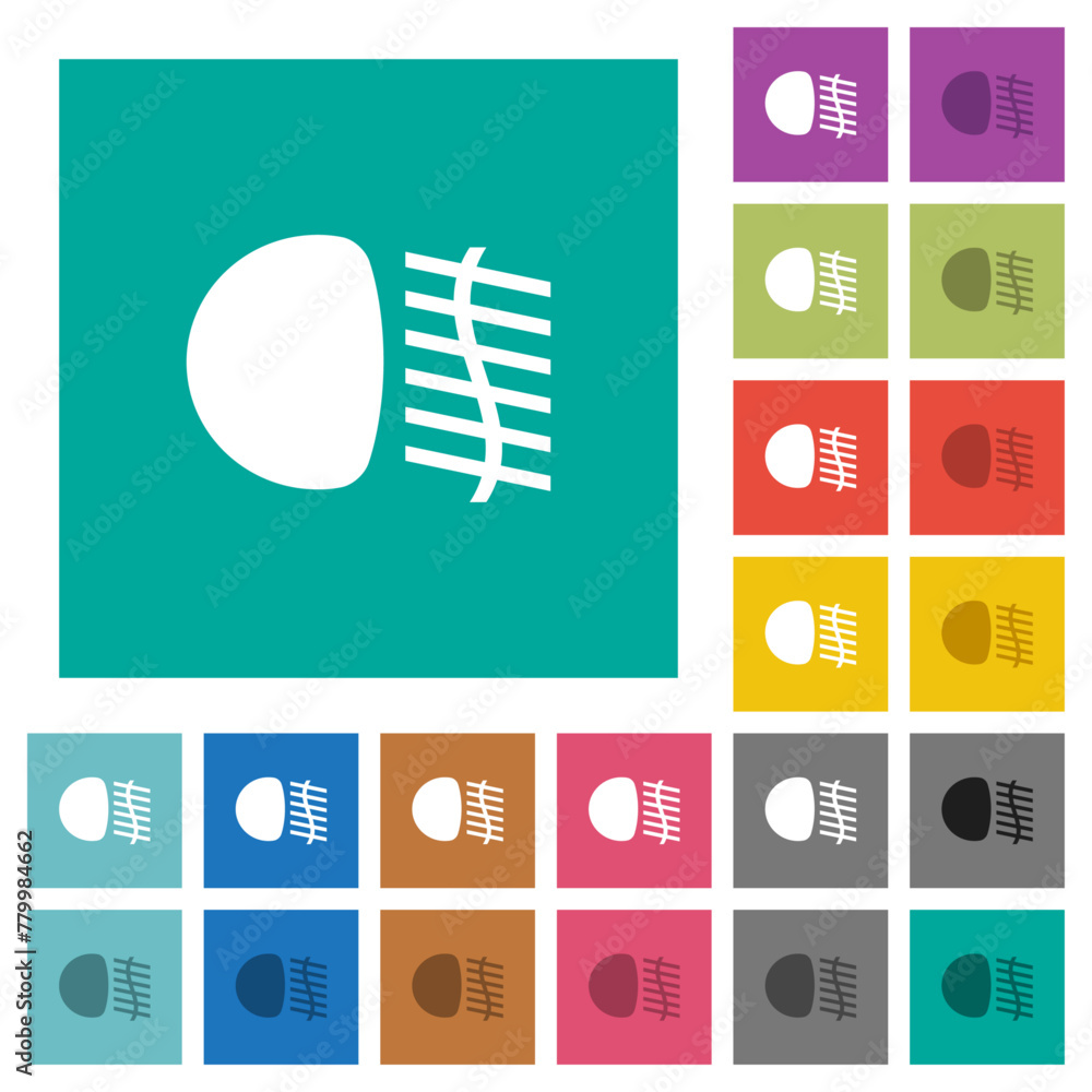 Aufkleber foglight dashboard indicator solid square flat multi colored icons