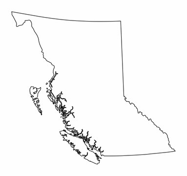 recommend clip art: British Columbia province outline map