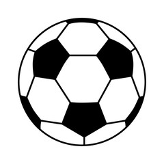 Football game ball line icon. Vector illustration