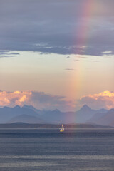 Stunning Scene from British Columbia with rainbow
