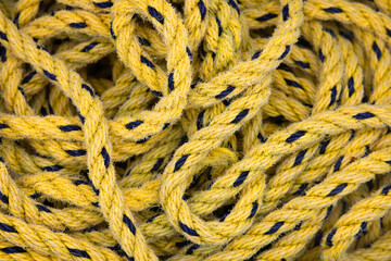 Seamless yellow wet rope texture closeup photo - 779987894