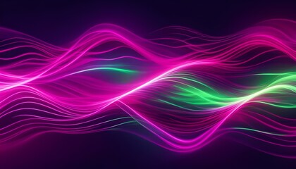 Electronic Energy Flow Concept in Pink and fuchia, Big Neon Wave Background, Neon Waves Background, Smoky Background, digital movement Flow Background