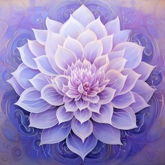 Obraz premium Delicate purple flower, intricate details, serene beauty. 