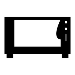 black silhouette of a oven