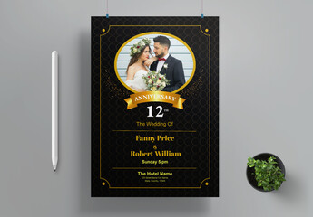 Wedding Anniversary Flyer