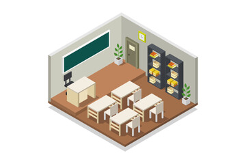 Isometric university class