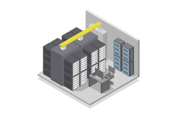 Isometric data center