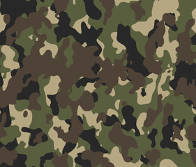 
Army camouflage background, vector illustration, pattern repeat, street pattern