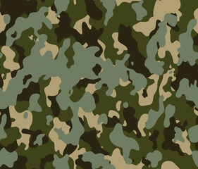 Fototapeta premium Camouflage texture vector modern background seamless pattern for textile, street fashion design