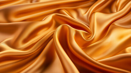 Fototapeta premium shiny, smooth Amber satin fabric with a subtle sheen and soft texture