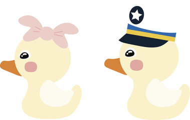 Patitos niña y niño