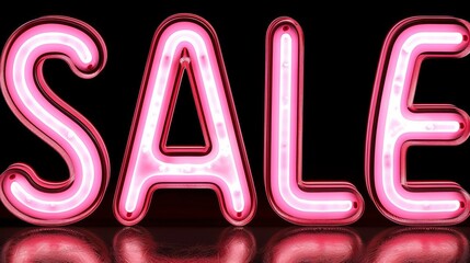 a neon sign saying SALE - 780014053
