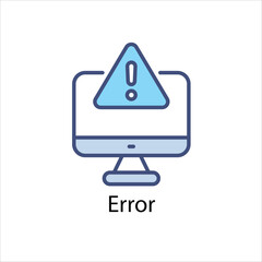 Error Icon Symbol vector graphics.