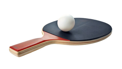 Table tennis racket isolated on transparent background