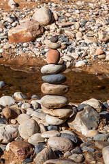 Fototapeta na wymiar A Balanced Rock Stack in Zion