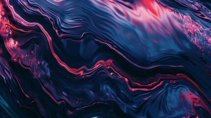 Abstract digital canvas featuring rich, dark fluid textures against vibrant wave patterns for a striking contrast