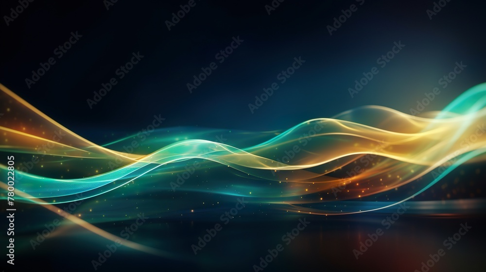 Canvas Prints this image captures the essence of dynamic motion with vibrant, colorful abstract light waves flowin