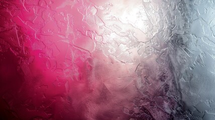 Close Up of Window With Pink and Silver Background. Generative AI