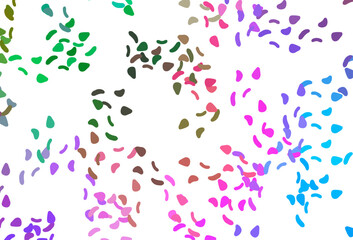 Light Multicolor, Rainbow vector background with abstract forms.