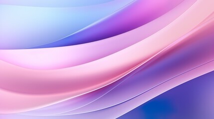 This abstract digital design of smooth waves in calming purple and blue tones captures a serene, creative energy with its fluid motion and graceful style