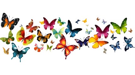Elegant butterflies, expertly rendered with watercolor beauty.