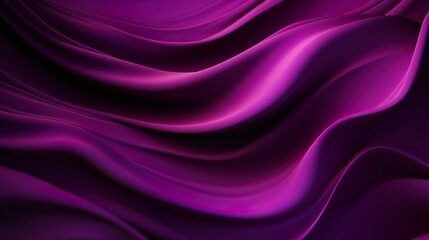 Obraz premium This image depicts flowing silk textures in rich purple hues, giving a luxurious and smooth impression The play of light and shadow creates depth