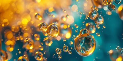 Cosmetic Essence Liquid bubble Molecule	
 - obrazy, fototapety, plakaty