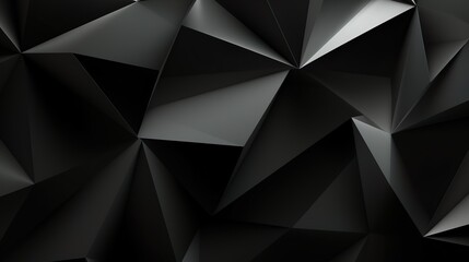 This image features a captivating and dynamic collection of black triangles creating a 3D effect