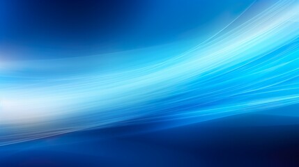The image features a dynamic flow of abstract blue waves with glowing light effects, creating a sense of motion and energy