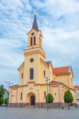 Obraz premium Cathedral of Ivan Nepomuk in Serbian town Zrenjanin