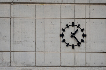 Minimalist black wall clock