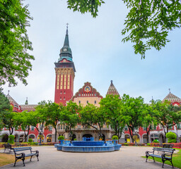 Art nouveau town hall in Serbian town Subotica