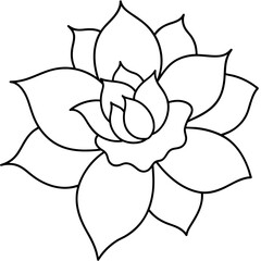 flower outline