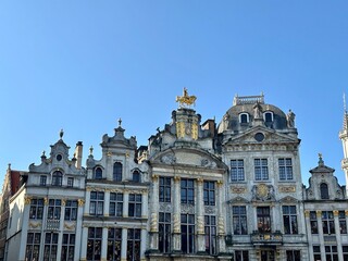 Fototapeta na wymiar Scenic view of the Grand-Place in Brussels, Belgium