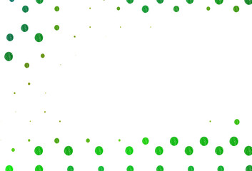 Light green, yellow vector texture with disks.
