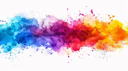 a colorful splashes of paint