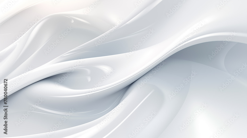 Fototapete Abstract soft shiny white gray wavy line background graphic design. Elegant white gray modern architecture art. Blurred backdrop effect back