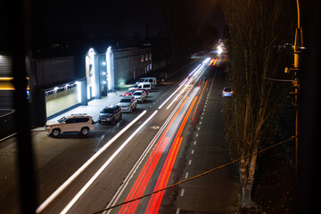 Obraz premium traffic at night