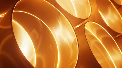 Golden swirls with a smooth texture on a bright background.