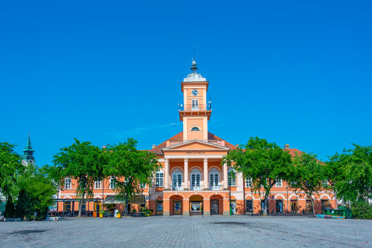Summer day at Grasalkovic palace in Sombor, Serbia