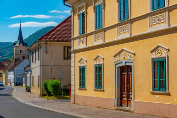 Sunny day at Kostanjevica na Krki in Slovenia
