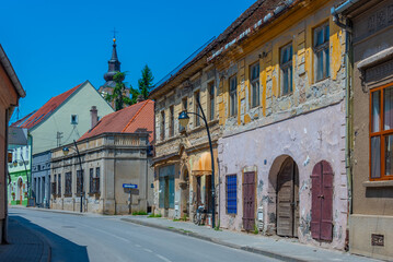 Street in the center of Sremski Karlovci in Serbia