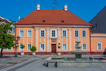 Street in the center of Serbian town Novi Sad
