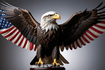 Eagle in American flag