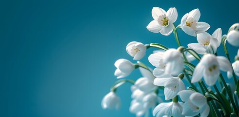 Fototapeta na wymiar a close up of white flowers