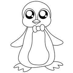 Kids Funny animal line art drawing PNG